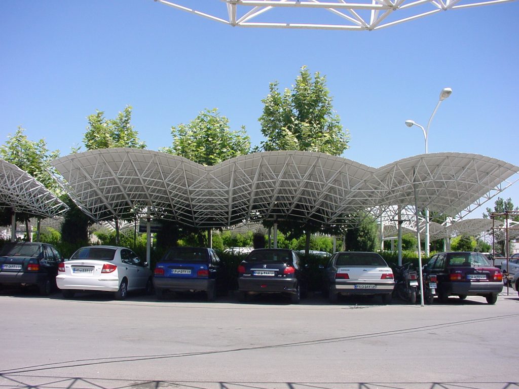 نمای زیر سقف چلیک پارکینگ
